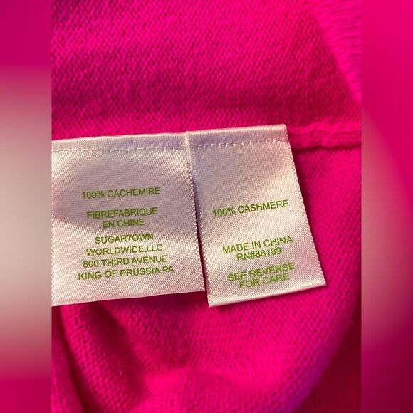 Lilly Pulitzer Brigitte Cashmere Sweater Pink Size XS - Picture 5 of 5